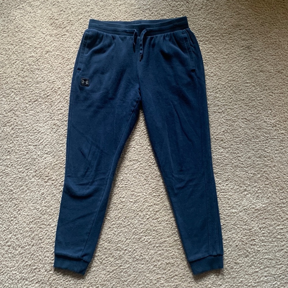 Navy Blue Under Armour Fleece Joggers